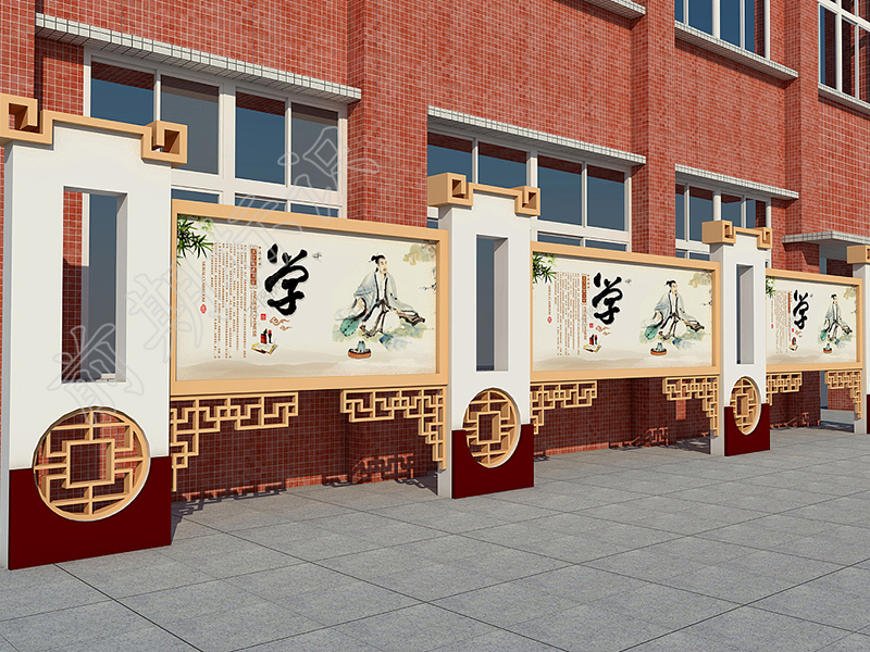 學校宣傳欄廠家分享：學校宣傳欄設計三大因素