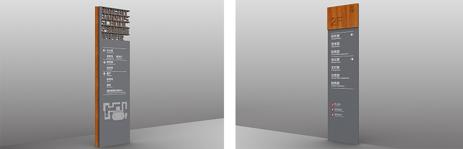 學(xué)校地立式導(dǎo)視標(biāo)識